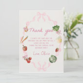 Marché des fermiers Carte de remerciements végétal (Debout devant)