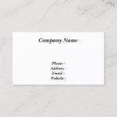 Marche du matin Carte de visite (Dos)