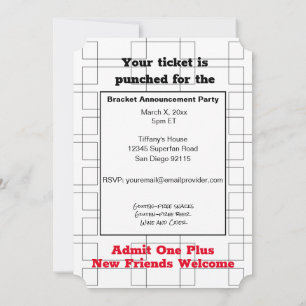 Marche Faire-part de basket-ball