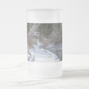 Marche hivernale Sequiota Verre Frosted Bière Mug