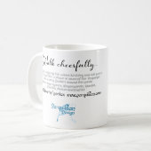 Marche joyeusement... George Fox cite Mug (Devant gauche)