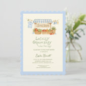 Marché Local Invitation à une Baby Shower (Debout devant)