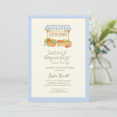 Marché Local Invitation à une Baby Shower (Debout devant)