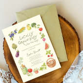 Marché Local Invitation à une Baby Shower
