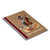 MARCHE ! MARCHE ! MARCHE ! Carnet Cowboy sur couve (Côté Droit)