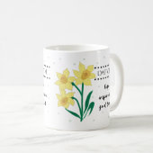 Marche Mug Fleur de naissance avec sens Fleur (Devant droit)