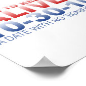 Marche pour garder la peur en vie Poster (Coin)