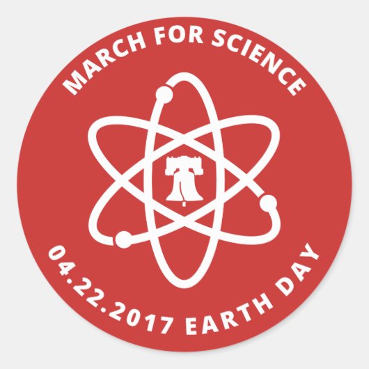 Marche pour les stickers Science Philadelphie (Devant)