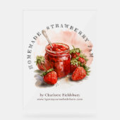 Marché rustique de confiture de fraises maison (Recto)