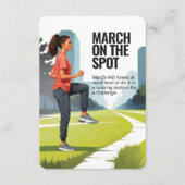 Marche sur la carte de remise en forme Spot avec s (Devant)