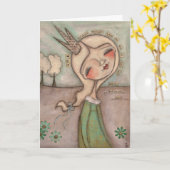 Marchent votre propre manière - carte de voeux (Fleur jaune)