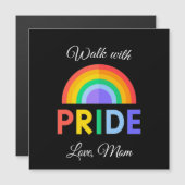 'Marcher avec fierté' Amour, maman | Magnet (Devant / Derrière)
