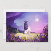 Marcher avec une carte postale d'ami (Devant)