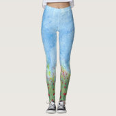 Marcher dans le champ de pavots rouges leggings bl (Devant)