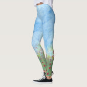 Marcher dans le champ de pavots rouges leggings bl (Gauche)