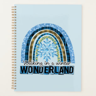 Marcher dans une Wonderland d'hiver Blue Rainbow
