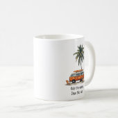 Marcher les vagues VW Campervan Mug (Devant droit)