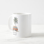 Marcher les vagues VW Campervan Mug (Devant gauche)
