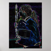 Marcher une affiche Clarinetist (Devant)