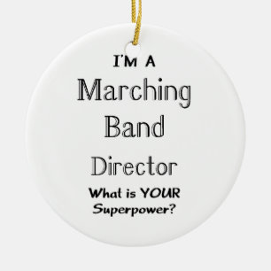 Marcherende bandleider keramisch ornament