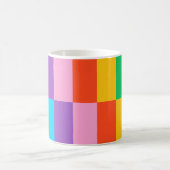 Marches arc-en-ciel Blocs Motif classique Mug (Centre)