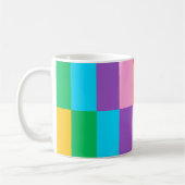 Marches arc-en-ciel Blocs Motif classique Mug (Gauche)