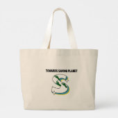 "Marches vers Saving Planet" Sac fourre-tout Éco - (Dos)