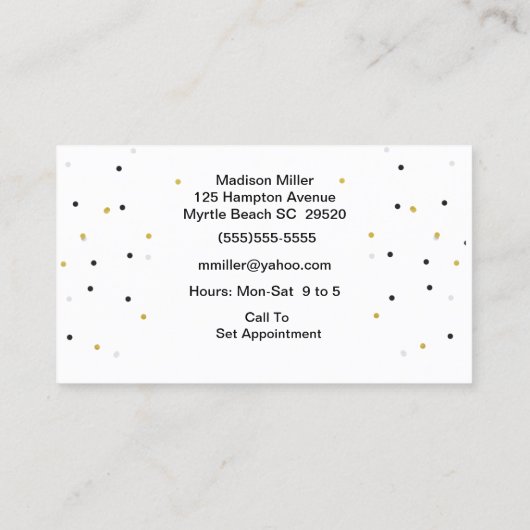 Marcheur de chien mignon / Carte de visite d'anima (Dos)