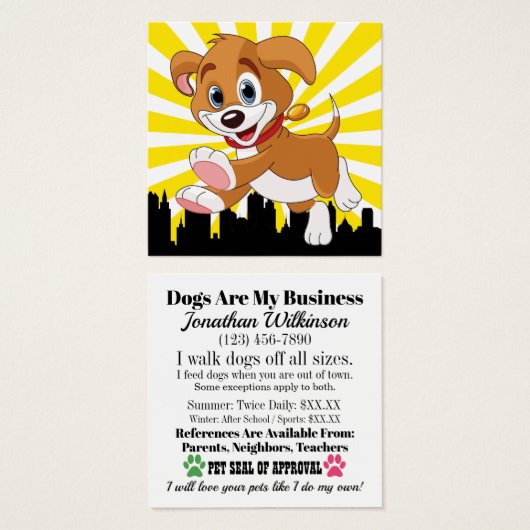 Marcheur de chiens - chargeur (Devant & derrière)