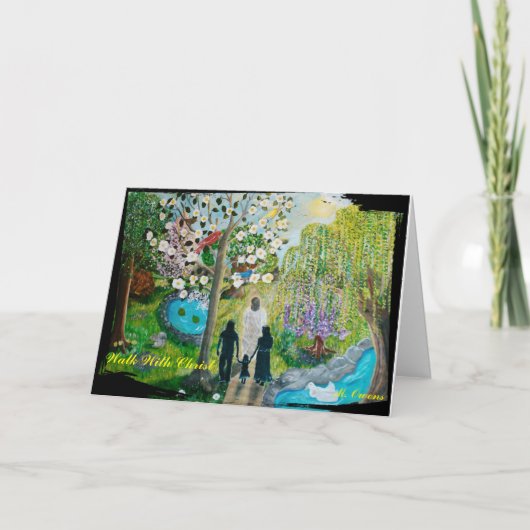 Marchez Avec Les Cartes De Voeux Du Christ (Devant)