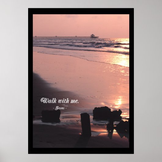 Marchez avec moi. POSTER IMPRIMER (Devant)