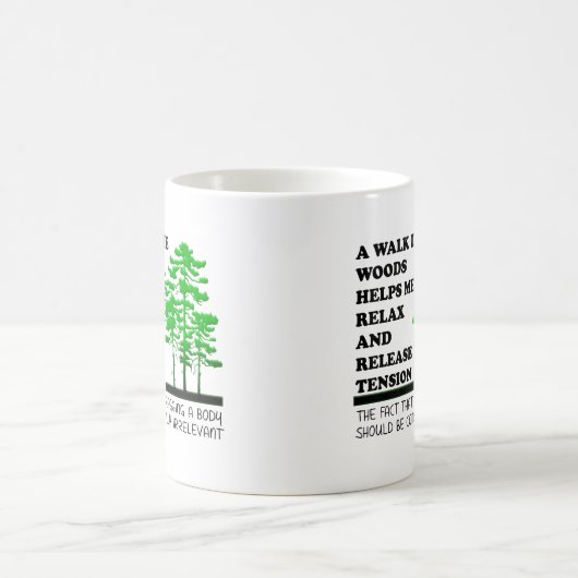 Marchez dans la Mug drôle de Bois (Centre)