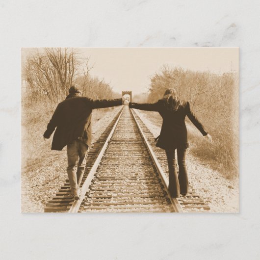 Marchez les Rails ensemble - Carte postale (Devant)