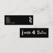 marchez pour le rose/fille de carte de profil de (Devant / Derrière)