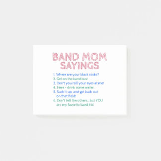 Marching Band - Band Mam Gezegden Post-it® Notes