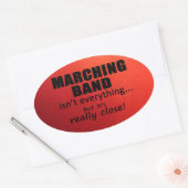 Marching Band Close Oval Sticker (Envelop)