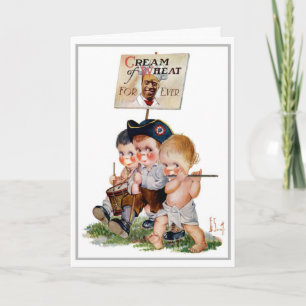 "MARCHING BAND" CRÈME VAN TARWE EN GROET KAART