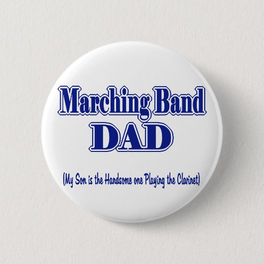 Marching Band Dad/Clarinet Ronde Button 5,7 Cm (Voorkant)