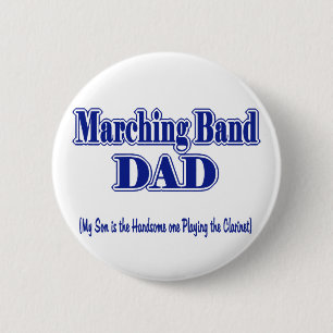 Marching Band Dad/Clarinet Ronde Button 5,7 Cm