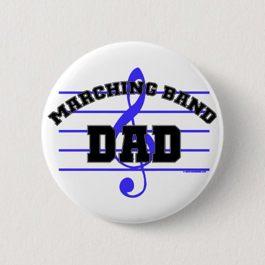 Marching Band Dad Ronde Button 5,7 Cm (Voorkant)