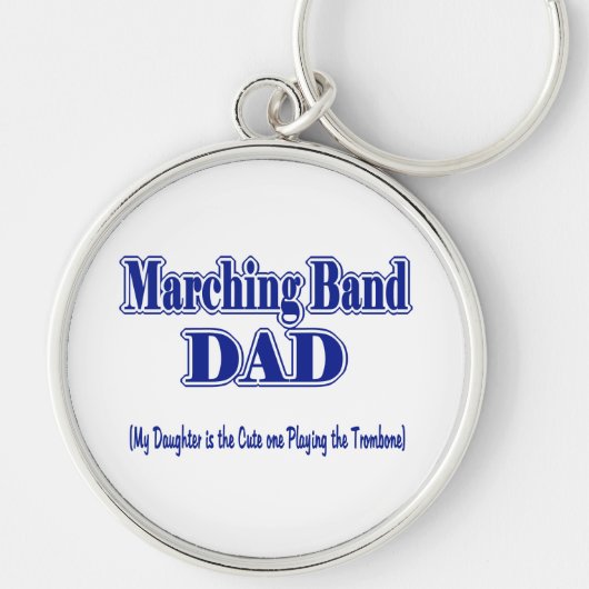 Marching Band Dad/Trombone Sleutelhanger (Voorkant)