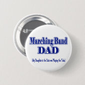 Marching Band Dad/Tuba Ronde Button 5,7 Cm (Voorkant /achterkant)