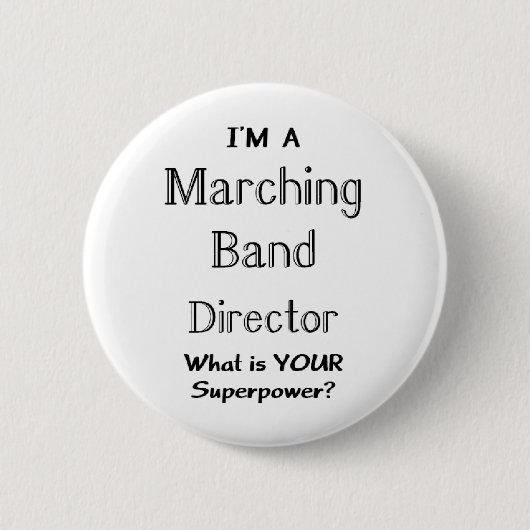 Marching band director ronde button 5,7 cm (Voorkant)