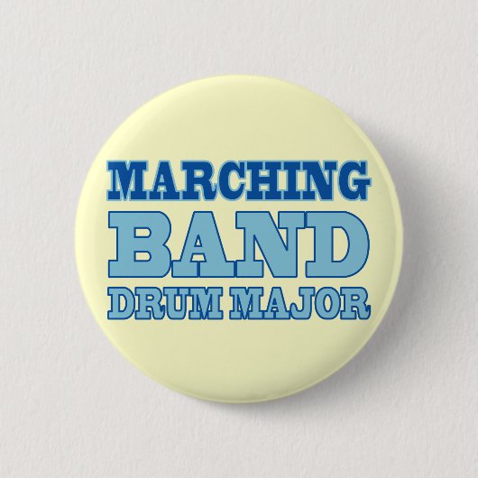 Marching Band Drum Major Button (Voorkant)