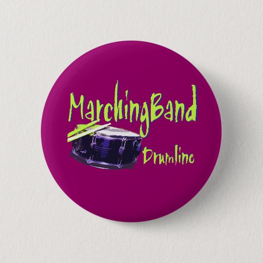 Marching Band Drumline Ronde Button 5,7 Cm (Voorkant)