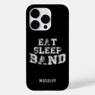 Marching Band Eat Sleep Band Typografie Case-Mate iPhone 14 Pro Hoesje