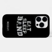 Marching Band Eat Sleep Band Typografie Case-Mate iPhone Case (Achterkant (horizontaal))