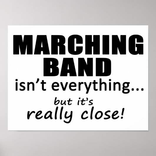 Marching Band Echt dichtbij Poster (Voorkant)