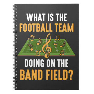 Marching Band Field Director Football Team Orborst Notitieboek