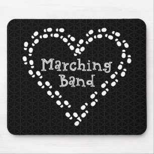 Marching Band Footprint Heart Muismat
